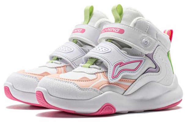 (Preschool) Li-Ning High 'White Orange' YKNT150-2 Lookbook (Preschool) Li-Ning High 'White Orange' YKNT150-2