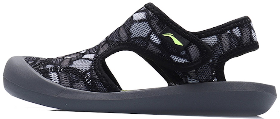 (Preschool) Li-Ning Hollow Breathable Sandals 'Black Grey' YKUQ058-1 Buy (Preschool) Li-Ning Hollow Breathable Sandals 'Black Grey' YKUQ058-1