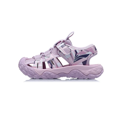 (PS) Li-Ning Magic Tape Hollow Sandals 'Camo Pink'