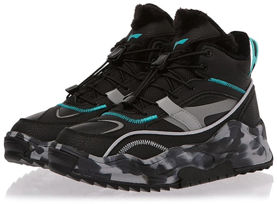 (PS) Li-Ning Mid-Top 'Moda de Polar Negro' YKCR190-31 Lookbook (PS) Li-Ning Mid-Top 'Moda de Polar Negro' YKCR190-31
