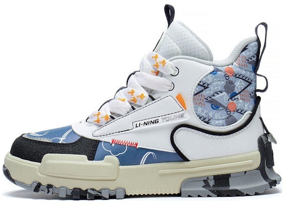 (Preschool) Li-Ning Mid-Top 'White Blue Black' YKCS216-1 Buy (Preschool) Li-Ning Mid-Top 'White Blue Black' YKCS216-1