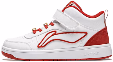 (Preschool) Li-Ning Mid-Top 'White Red' YKCS184-9 (Preschool) Li-Ning Mid-Top 'White Red' YKCS184-9
