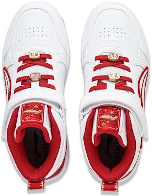 (Preschool) Li-Ning Mid-Top 'White Red' YKCS184-9 Shop (Preschool) Li-Ning Mid-Top 'White Red' YKCS184-9