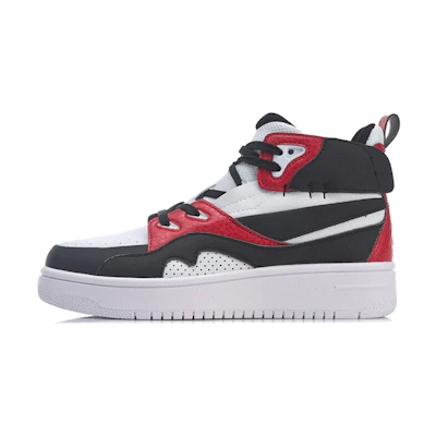 (PS) Li-Ning Mid-Top Casual 'White Black Red'