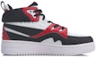 Order (PS) Li-Ning Kasual Mid-Top 'Putih Hitam Merah' YKCR012-3