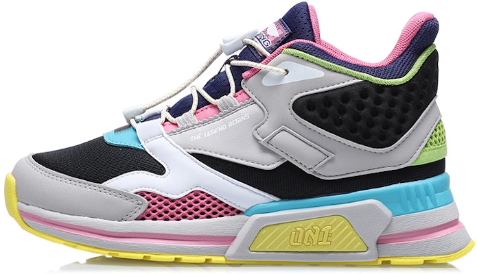 (Preschool) Li-Ning Mid-Top Sneakers 'Black Grey Pink' YKCQ206-2 Buy (Preschool) Li-Ning Mid-Top Sneakers 'Black Grey Pink' YKCQ206-2