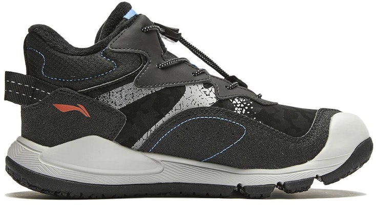 兒童 李寧兒童 岩巒 2.0 LITE 反光加絨 保暖回彈減震 中幫 兒童跑步鞋 黑色 Order 兒童 李寧兒童 岩巒 2.0 LITE 反光加絨 保暖回彈減震 中幫 兒童跑步鞋 黑色