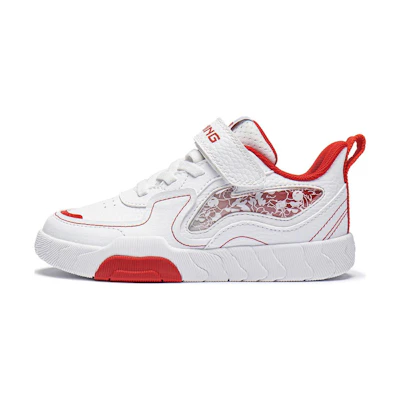 (PS) Li-Ning Round Toe Velcro Low 'White'