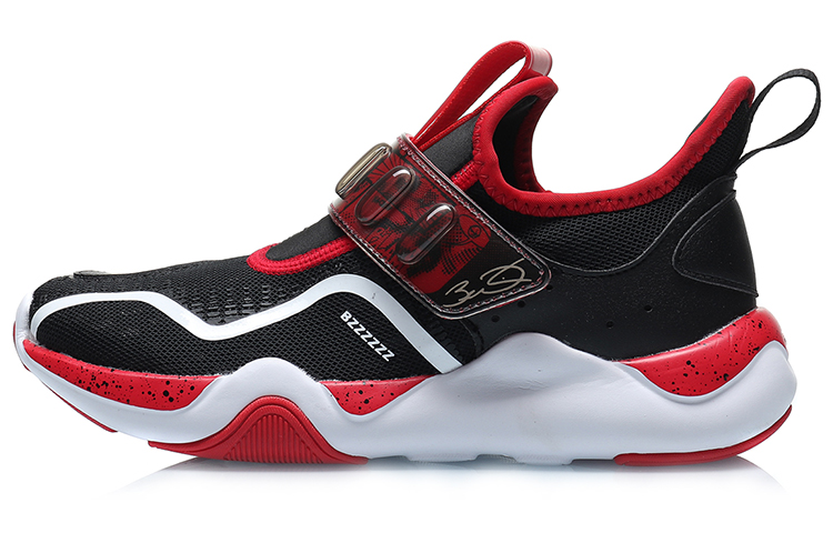 (PS) Li-Ning Running Shoes 'Black Red'