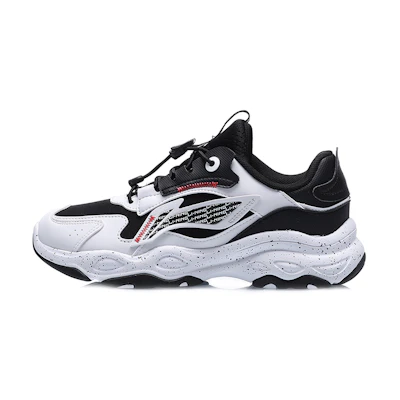 (PS) Li-Ning Running Shoes Low 'Black White'