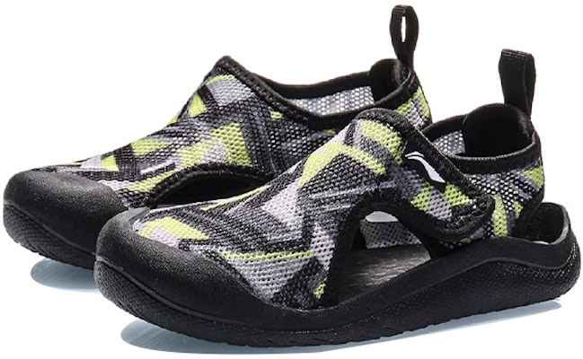 (Preschool) Li-Ning Sandal 'Black Green' YKKQ018-9 Lookbook (Preschool) Li-Ning Sandal 'Black Green' YKKQ018-9