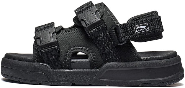 (PS) Sandal Li-Ning 'Black Comfort' Hitam Nyaman YKUT020-3 Buy (PS) Sandal Li-Ning 'Black Comfort' Hitam Nyaman YKUT020-3