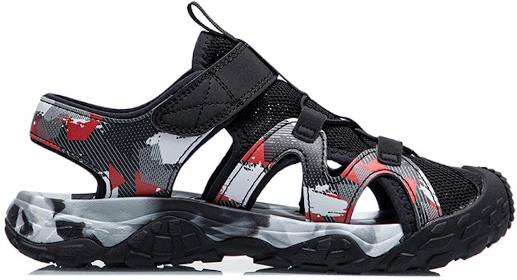 (PS) Sandal Li-Ning 'Hitam Merah Camo' YKUR012-5 Order (PS) Sandal Li-Ning 'Hitam Merah Camo' YKUR012-5
