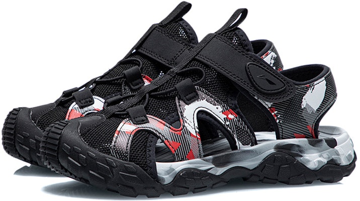 (PS) Sandal Li-Ning 'Hitam Merah Camo' YKUR012-5 Lookbook (PS) Sandal Li-Ning 'Hitam Merah Camo' YKUR012-5