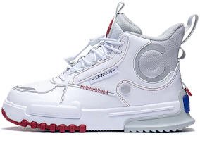 (Preschool) Li-Ning Ultra Dimension Mid White Grey 'Reflective Letter' YKCS144-17 (Preschool) Li-Ning Ultra Dimension Mid White Grey 'Reflective Letter' YKCS144-17
