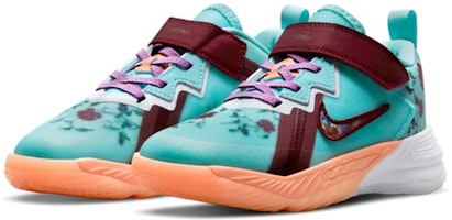 中童 Nike Lebron 18 Low “花卉” 詹姆斯18 魔鬼氈 減震防滑 低筒 實戰籃球鞋 藍紅 Lookbook 中童 Nike Lebron 18 Low “花卉” 詹姆斯18 魔鬼氈 減震防滑 低筒 實戰籃球鞋 藍紅