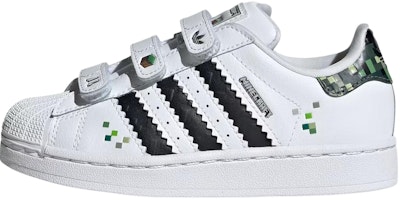 (Preschool) Minecraft x adidas Superstar 2 C 'Creeper' JQ8748 (Preschool) Minecraft x adidas Superstar 2 C 'Creeper' JQ8748