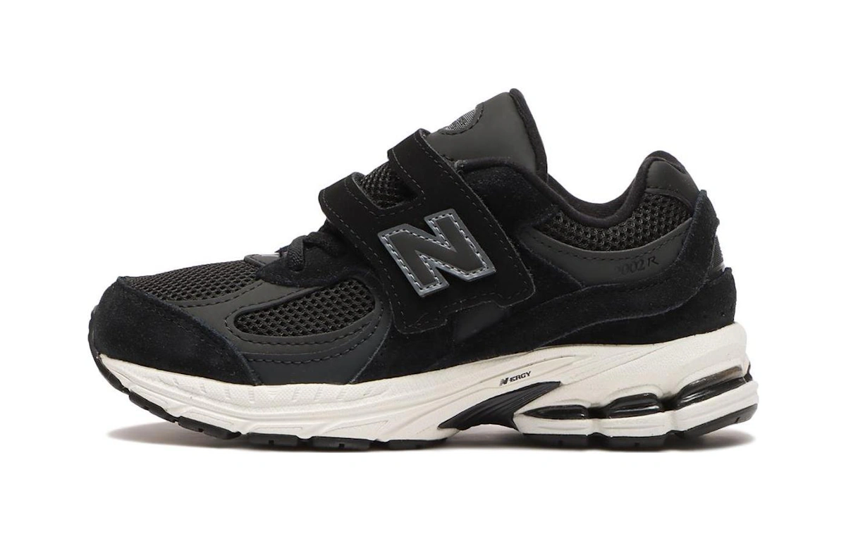 (Preschool) New Balance 2002R Hook & Loop 'Black White' PV2002BK