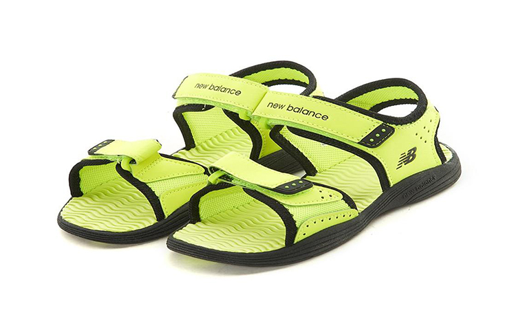 Order (PS) 新百伦2004荧光黄魔术贴露趾凉鞋 K2004BY