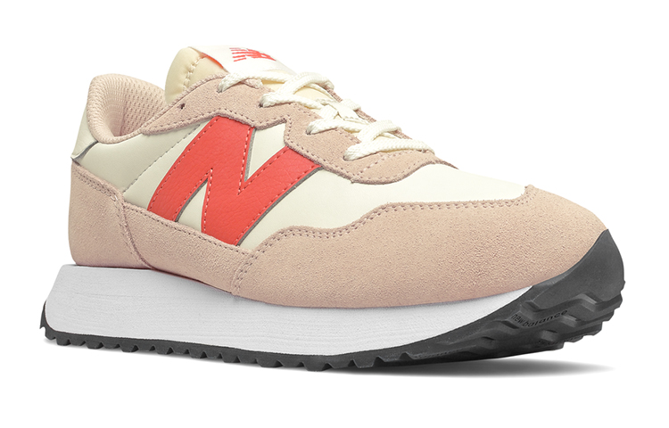 Lookbook 大童 New Balance NB 237 運動 舒適 兒童跑步鞋 米紅