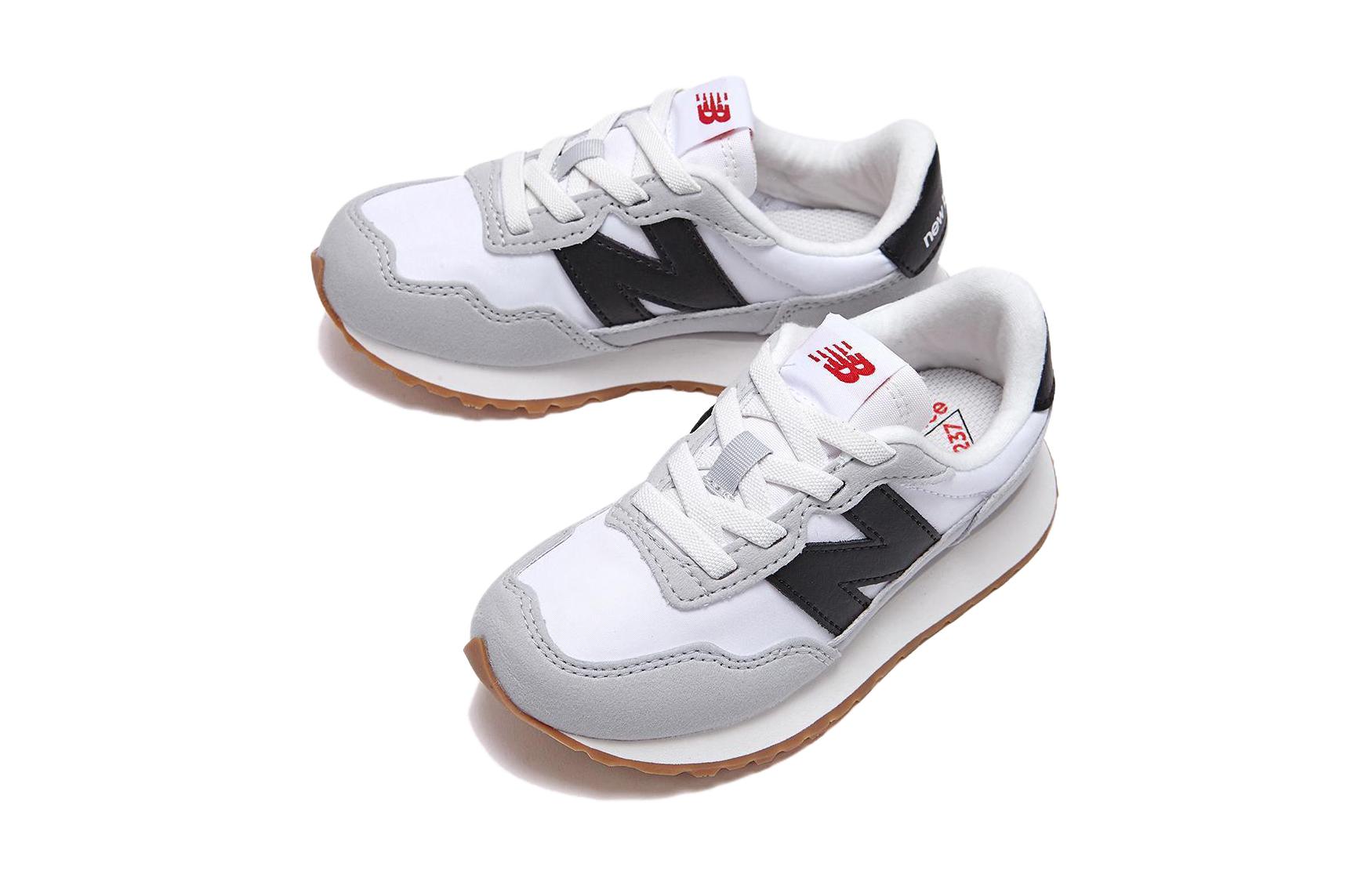 Lookbook 兒童 New Balance NB 237 舒適百搭 減震耐磨 低幫 兒童跑步鞋 灰白