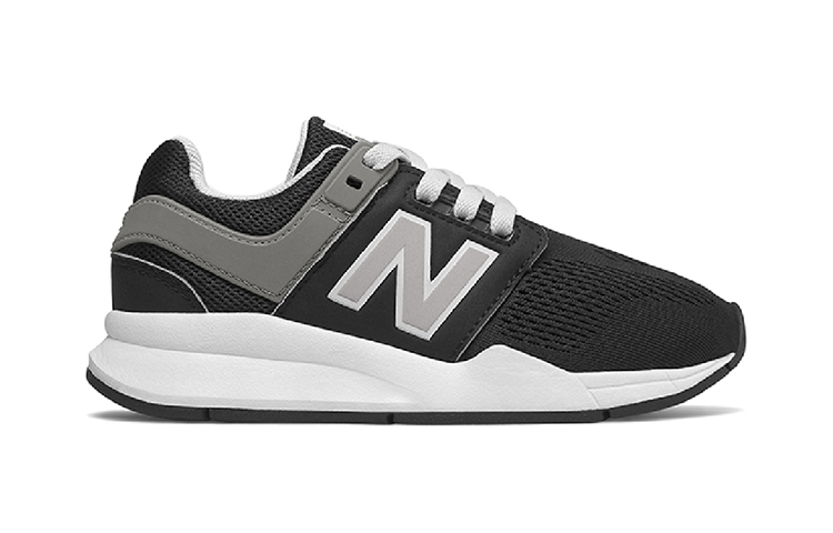 Order 中童 New Balance 247系列 復古百搭 低幫休閒跑步鞋 黑白色