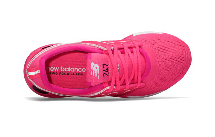 Lookbook 中童 New Balance 247系列 防滑透氣 低筒休閒跑步鞋 粉紅色