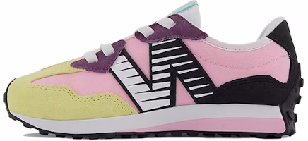 (Preschool) New Balance 327 Pink/Black/Yellow PH327PK1 (Preschool) New Balance 327 Pink/Black/Yellow PH327PK1