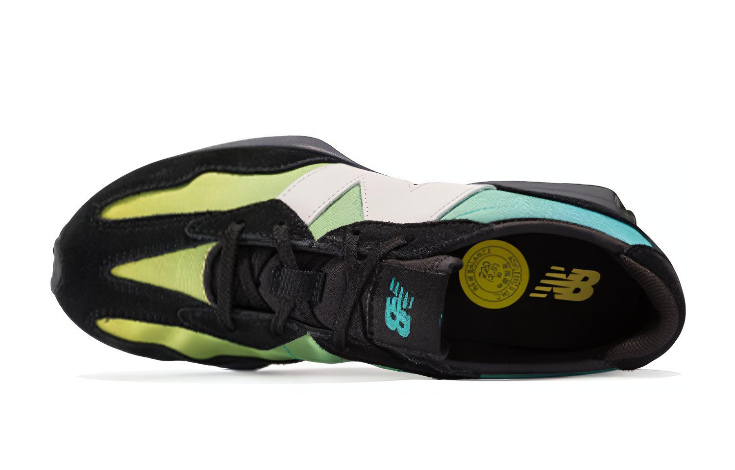 Lookbook 中童 New Balance 327系列 黑藍色