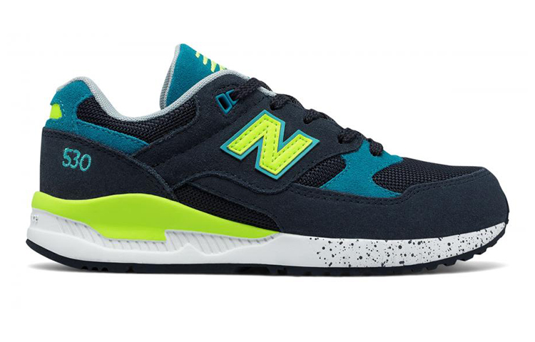 Order (PS) 뉴발란스 530 블랙/블루/옐로 (New Balance 530 Black/Blue/Yellow - shortened) KL530K1G