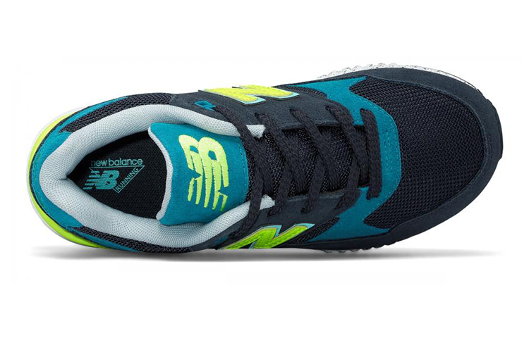 Lookbook (PS) 뉴발란스 530 블랙/블루/옐로 (New Balance 530 Black/Blue/Yellow - shortened) KL530K1G