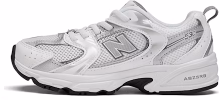 (Preschool) New Balance 530 'White Silver Matallic' PZ530AD (Preschool) New Balance 530 'White Silver Matallic' PZ530AD