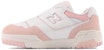 (Preschool) New Balance 550 Bungee Lace Top Strap Little Kid 'White Pink Haze' PHB550CD