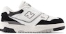 (Preschool) New Balance 550 Bungee Lace Top Strap Little Kid 'White Black Rain Cloud' PHB550CA