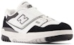 Lookbook (Preschool) New Balance 550 Bungee Lace Top Strap Little Kid 'White Black Rain Cloud' PHB550CA