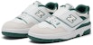 (Preschool) New Balance 550 Bungee Lace with Top Strap 'White Vintage Teal' PHB550TA