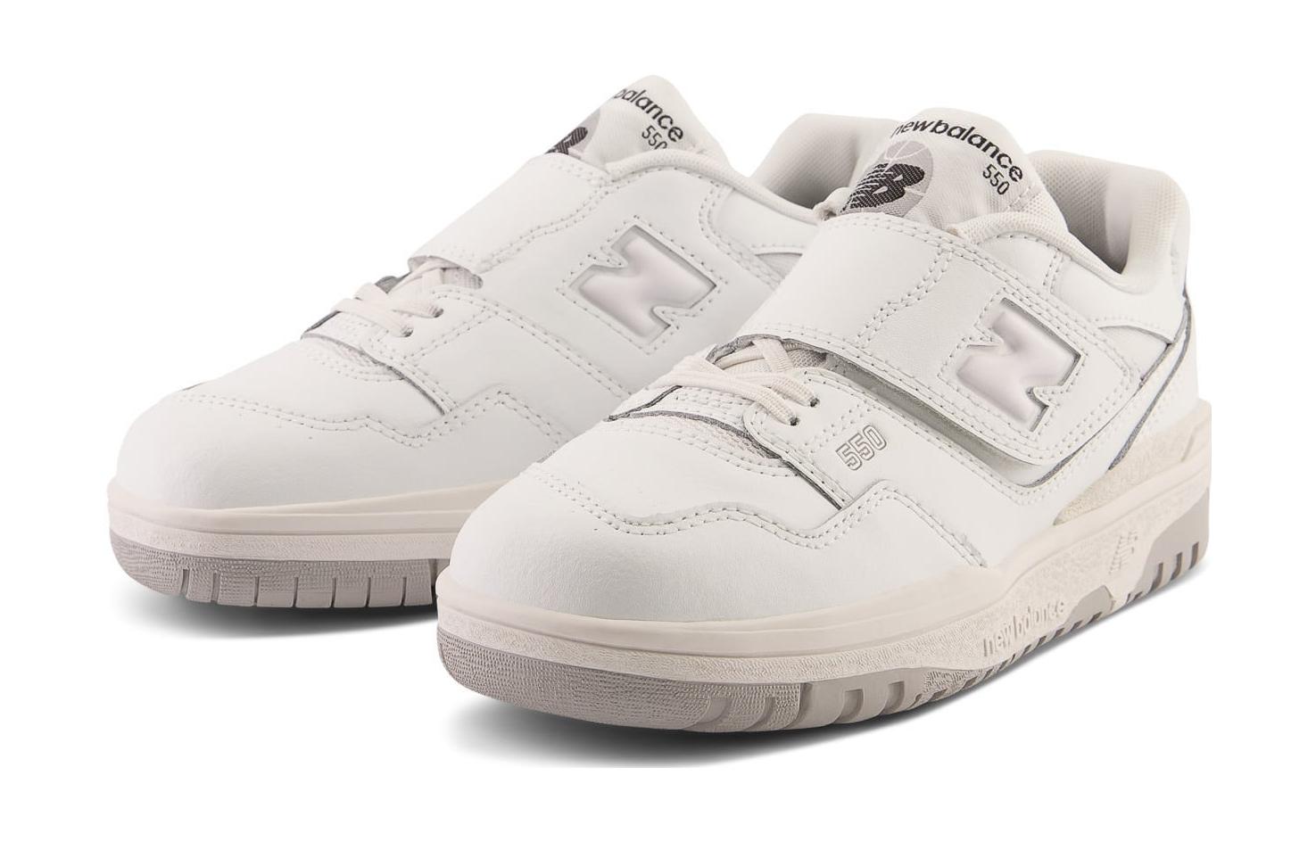 Lookbook (PS) New Balance 550 Lacets Élastiques à Bande ''Blanc Gris'' PHB550PB