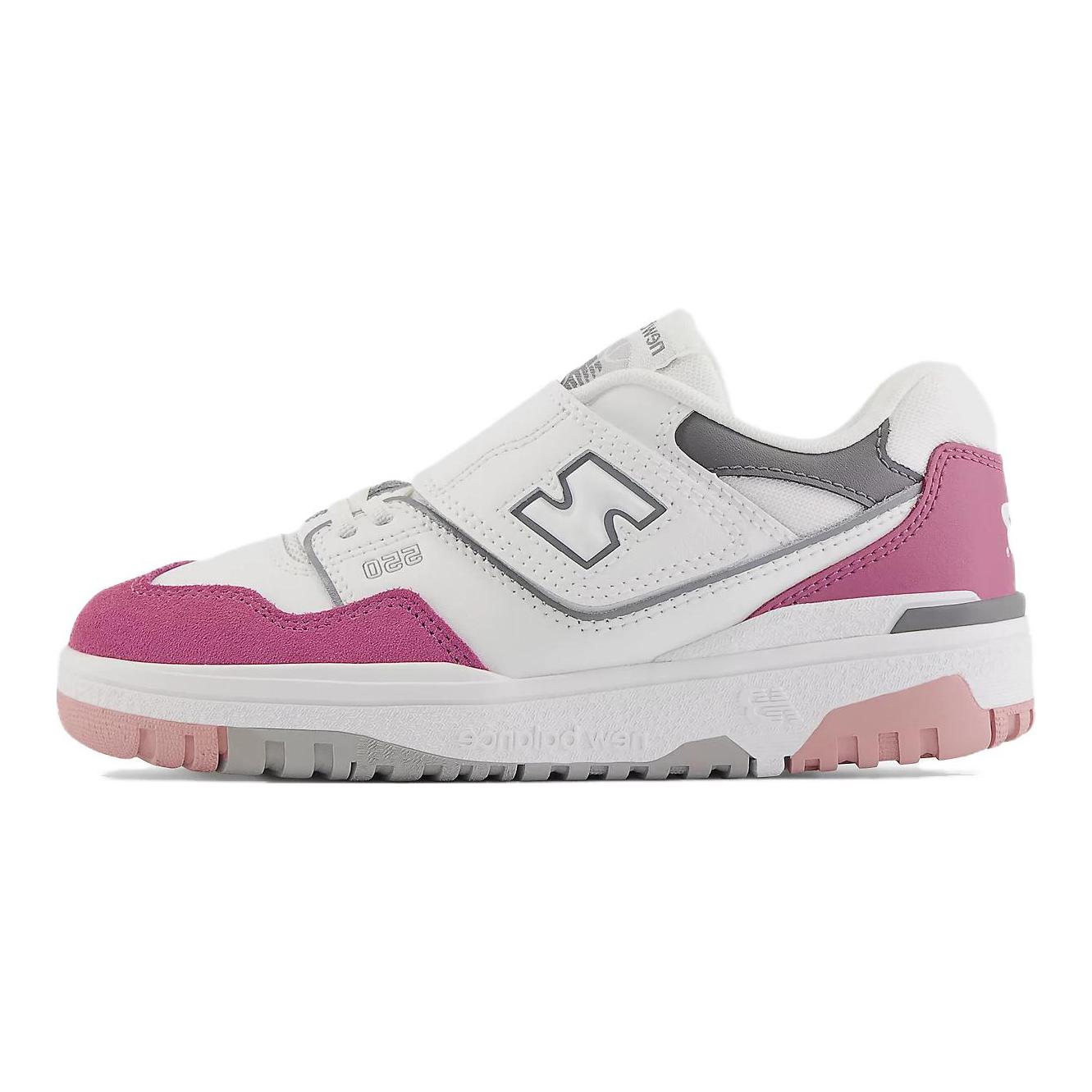 (Preschool) New Balance 550 Bungee Lace with Top Strap 'White Pink Moon' PHB550CK
