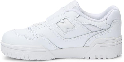 (Preschool) New Balance NB 550 Bungee Lace with Top Strap 'Triple White' PHB550WW (Preschool) New Balance NB 550 Bungee Lace with Top Strap 'Triple White' PHB550WW