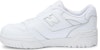 (PS) New Balance NB 550 Bungee Lace dengan Top Strap 'Triple White' PHB550WW