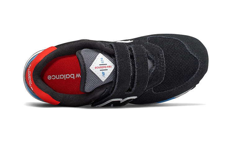 Lookbook (PS) New Balance 574 'Negro Rojo' YV574JHO