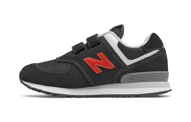 Buy (PS) New Balance 574 'Negro Rojo con Velcro' PV574HY1