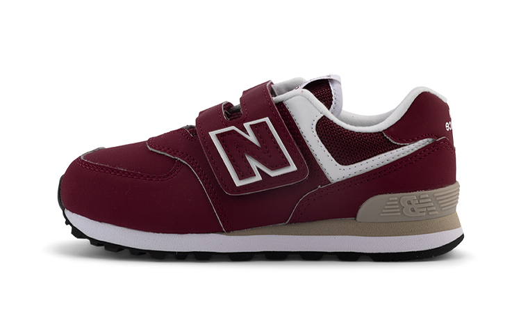 Buy (PS) New Balance 574 'Burgundy Velcro' - Rojo Burdeos con Cierre de Velcro PV574RS1