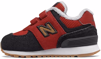 (Toddler) New Balance Hook and Loop 574 'Black Red' IV574KWS (Toddler) New Balance Hook and Loop 574 'Black Red' IV574KWS