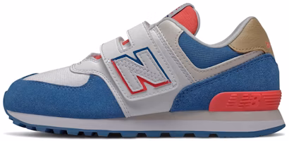 (Preschool) New Balance Hook and Loop 574 'Blue White' YV574SCF (Preschool) New Balance Hook and Loop 574 'Blue White' YV574SCF