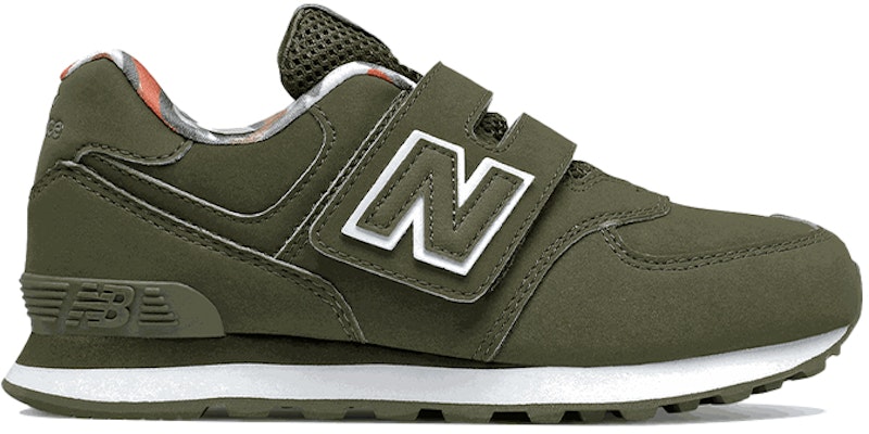 (Preschool) New Balance 574 'Military Green Velcro' YV574GYL Order (Preschool) New Balance 574 'Military Green Velcro' YV574GYL