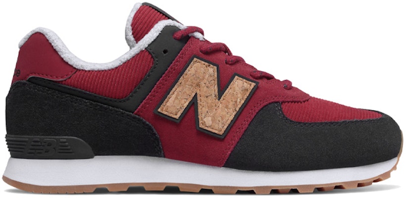 (Preschool) New Balance ' 574v1 Lace-up Sneaker Red/ 'Black' PC574KWS Order (Preschool) New Balance ' 574v1 Lace-up Sneaker Red/ 'Black' PC574KWS