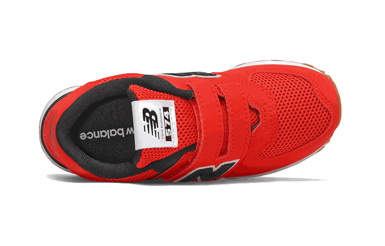 Lookbook (PS) New Balance 574 'Rojo Negro' PV574BRK
