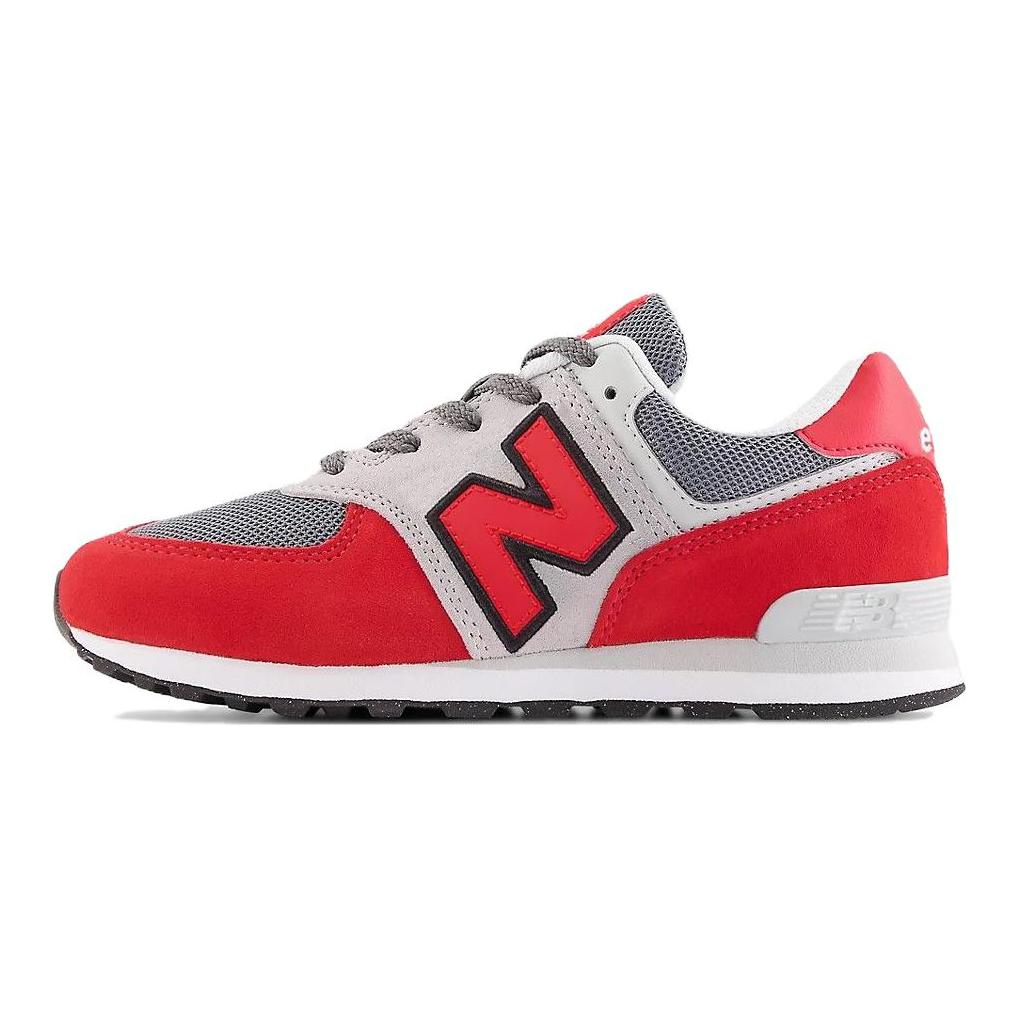 Buy 大童 New Balance NB 574 圓頭繫帶 減震耐磨 低筒 兒童跑步鞋 紅灰色