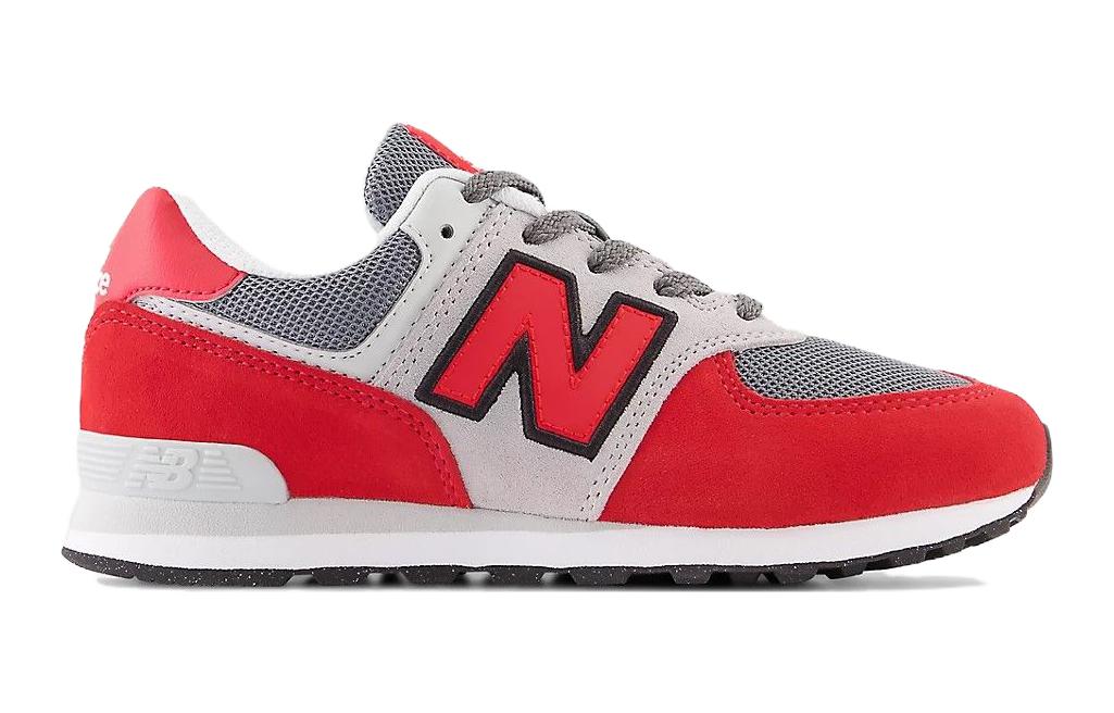 Order 大童 New Balance NB 574 圓頭繫帶 減震耐磨 低筒 兒童跑步鞋 紅灰色
